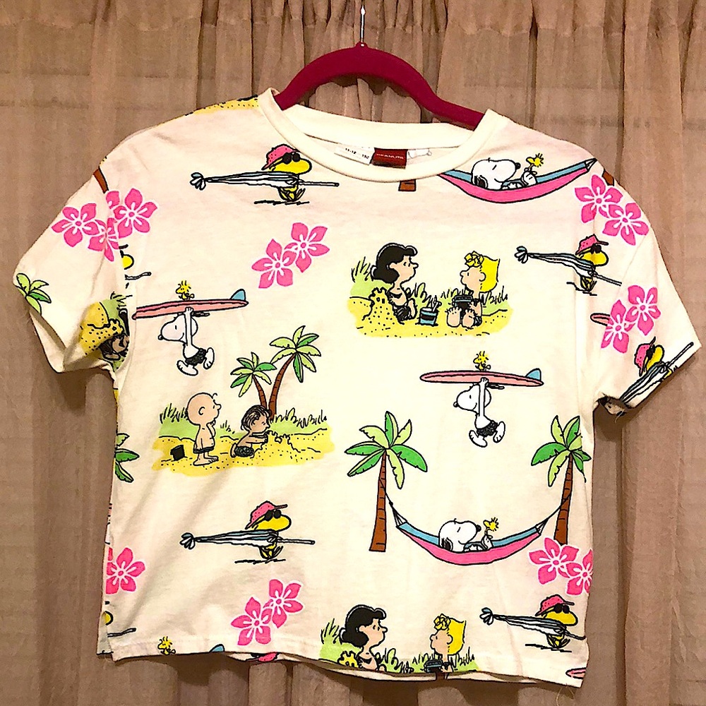 Zara Peanuts collection girl shirt